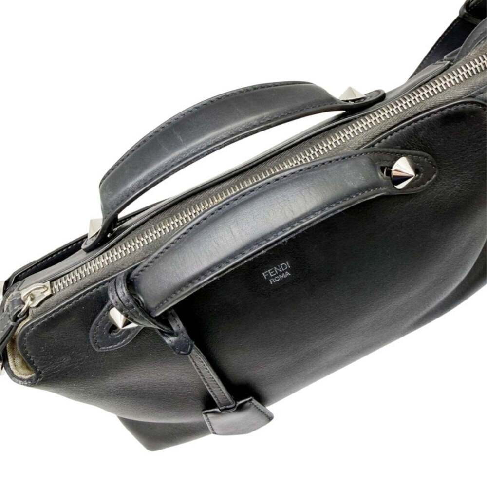 FENDI Black Leather Shoulder Bag - Picture 14 of 16